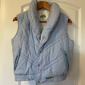 Vintage Baby Blue Puffer Vest